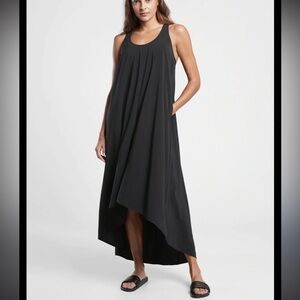 Athleta Black Presidio Traveler Maxi Dress w/ Pockets!!